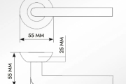 Дверная ручка ORLANDO H1044 бронза